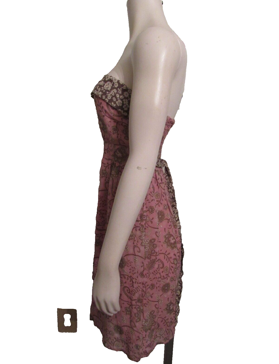 fashion spy sleeveless shirred summer dress floral paisley pink taupe tie M NWT | eBay fashion spy sleeveless shirred summer dress floral paisley pink taupe tie M NWT | eBay