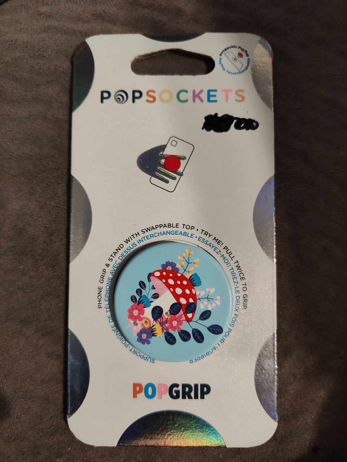 Collapsible Popsocket Single Grip & Stand for Universal Phones and Tablet Holder-image