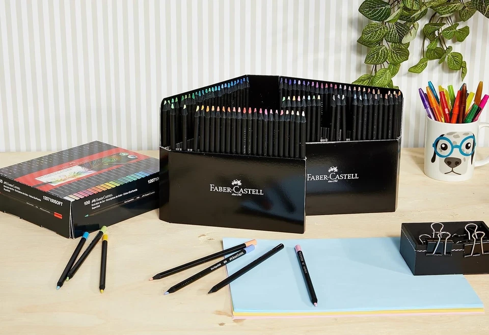 充满活力的彩色铅笔套装 - EcoPencil 带 Neons 和粉彩,100 色 — 第 4/4 张图片