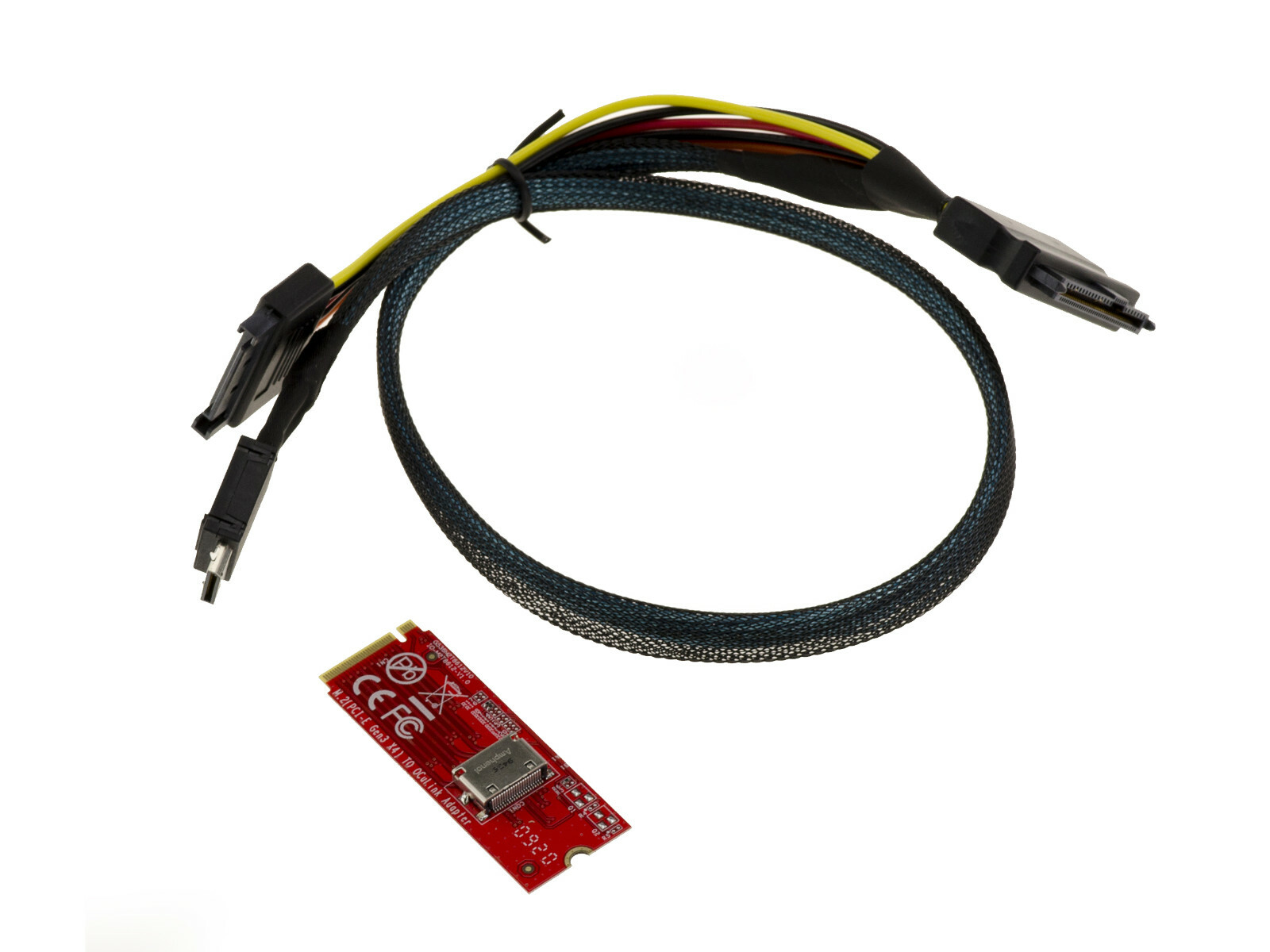 Adattatore Oculink SFF-8612 A M2 Pcie M Key 4 Lane - SFF-8611/SFF-8639