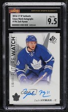 2016 SP Authentic Future Watch /999 Zach Hyman #196 CSG 9.5 Mint Plus Auto 16i3