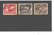 POLAND Scott 445-7. WORKERS UNION CONGRESS 1948, WARSAW.  As per Scan