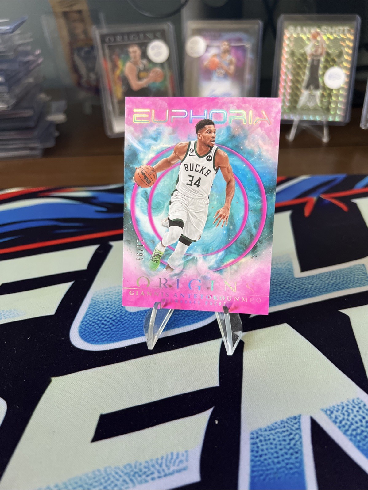2023 PANINI ORIGINS EUPHORIA PINK #17 GIANNIS ANTETOKOUNMPO /99 Sp Bucks