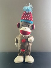Singing Dancing Sock Monkey Gemmy Animatronic Toy