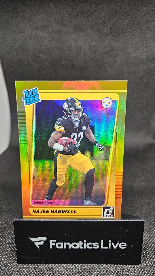 2021 Donruss Gold Holo Premium Stock Press Proof Rated Rookie #259 Najee Harris