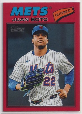 2026 Topps Heritage #306 Juan Soto Red