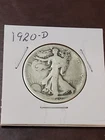 1920-D Liberty Walking Half Dollar (Free Shipping)