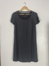 White Company Dark Grey Lightweight Dress Size 10 - Short Sleeve