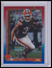 2025 Topps Chrome Jerome Ford #71 Red White Blue Parallel Cleveland Browns