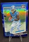 2023 PANINI DONRUSS OPTIC AUTO-BLUE #236 JAHMYR GIBBS ROOKIE /99 LIONS