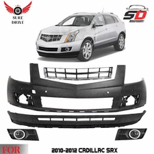 Front Bumper Cover Paintable & Lower Grille Kit For 2010-2012 Cadillac SRX