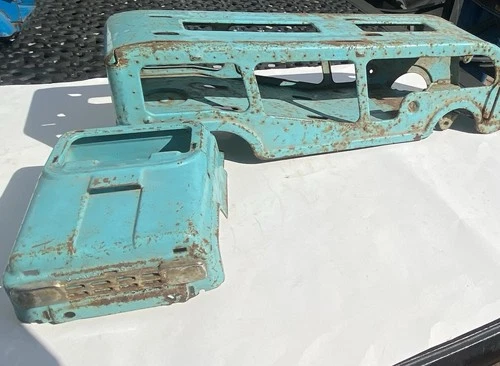 Vintage Tonka Car Carrier Body BLUE for Restoration