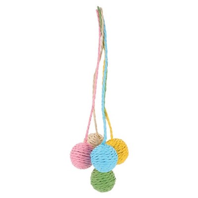 5 PCS Tail Cat Scratching Ball with Toy Climbing Frame Accessories