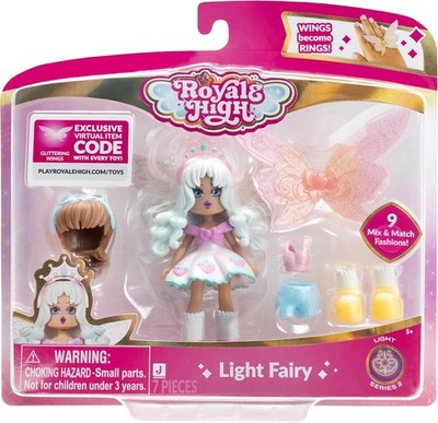 Royale High 7,6 cm große Lichtfee-Modepuppe   1 Figur mit 9 Modeaccessoires   Vi