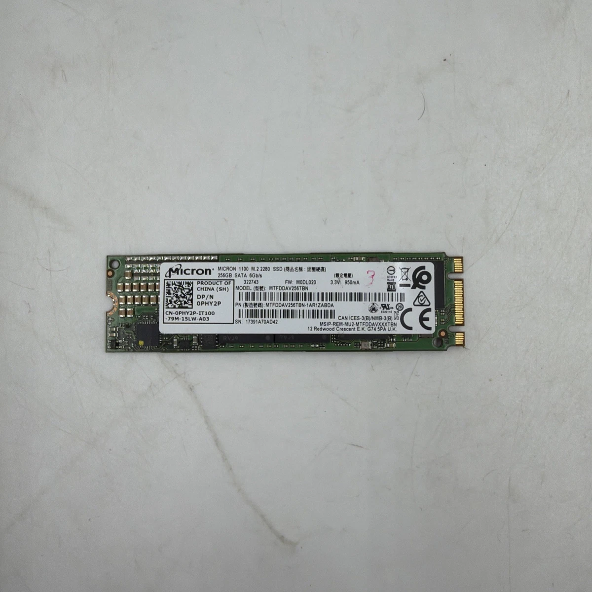 Micron M.2 Interface 256 GB Solid State Drives for sale - eBay