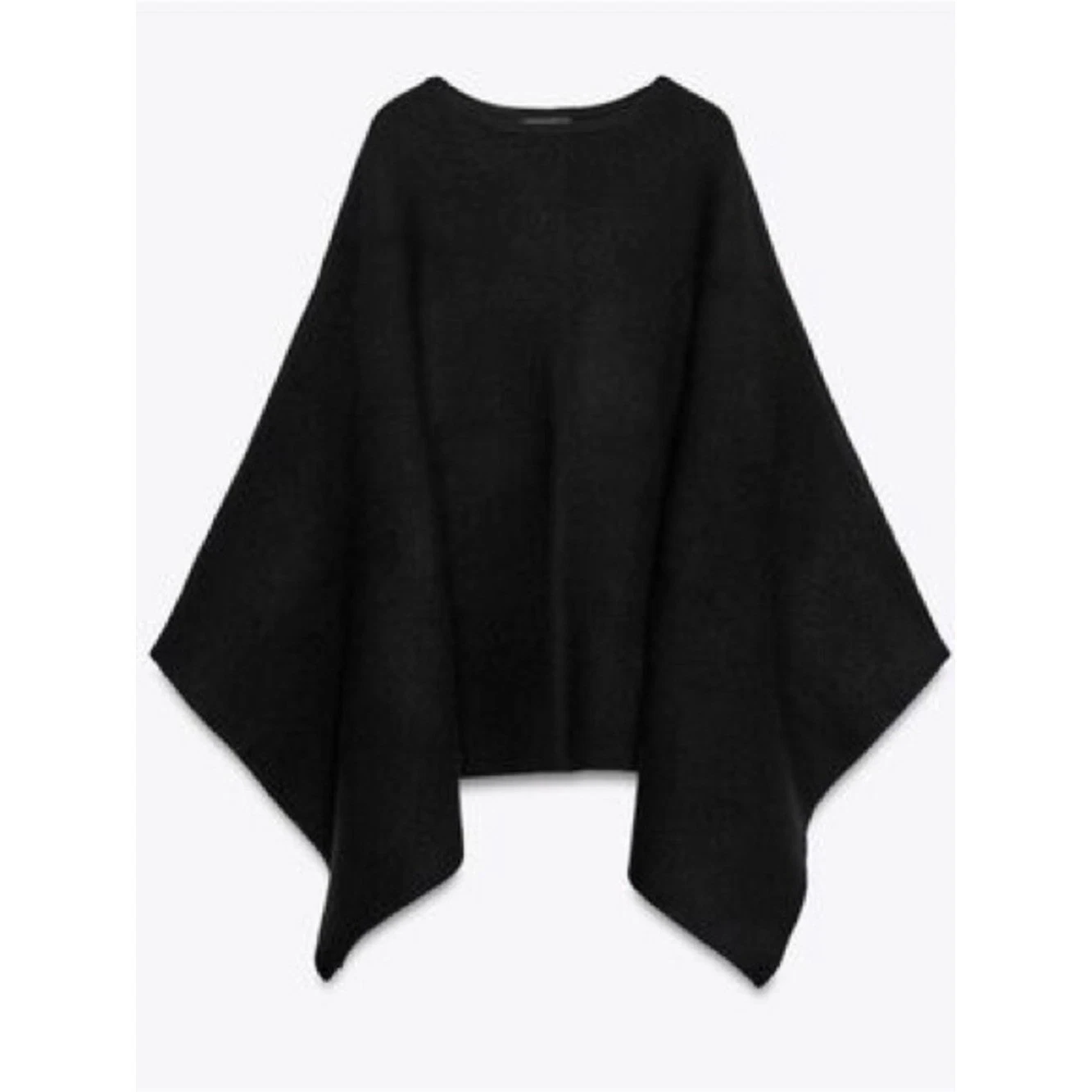 Zara Ribbed Knit Poncho - Black - Medium - NWT
Opens in a new window or tab