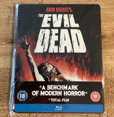 The EVIL DEAD (Blu Ray) STEELBOOK UK Limited Ed Bruce Campbell Sam Raimi Horror