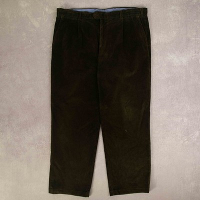 Paul & Shark Vintage Relaxed Jumbo Cord Hose W36 L30 Herren Grün Cord