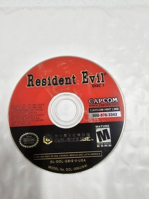 Resident Evil 1 Remake Nintendo GameCube 2001 Disc Only 