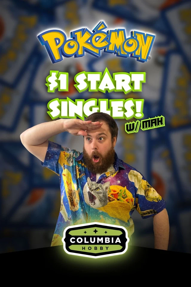 $1 Start Pokemon Singles! Vintage and Modern Singles + Sealed Drops w/Mak