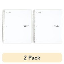 2 Pack Five Star 1 Subject Notebook, College Ruled 100 Sheets Spiral 8.5x11in