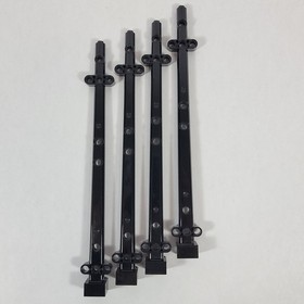 4 LEGO Pirate Ship Black Boat Mast 48002 2x2x20 48002a 4184 71042 7048 4195 6243