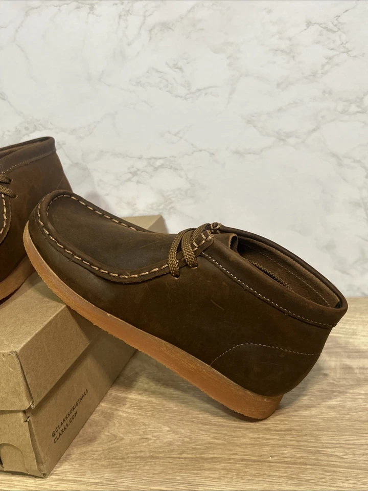 Clarks Originals Wallabee Boot Cera de Abejas Niños Juniors 26168134 Talla 5 Nuevo En Caja Foto 4 de 4