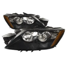 Headlight Set For 2012 Mazda CX-7 Halogen Black Housing Performance Lens