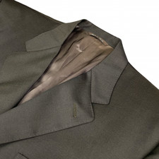 Canali Men's 100 Wool 3-Button Blazer Brown   Italy   44L US  54 EU
