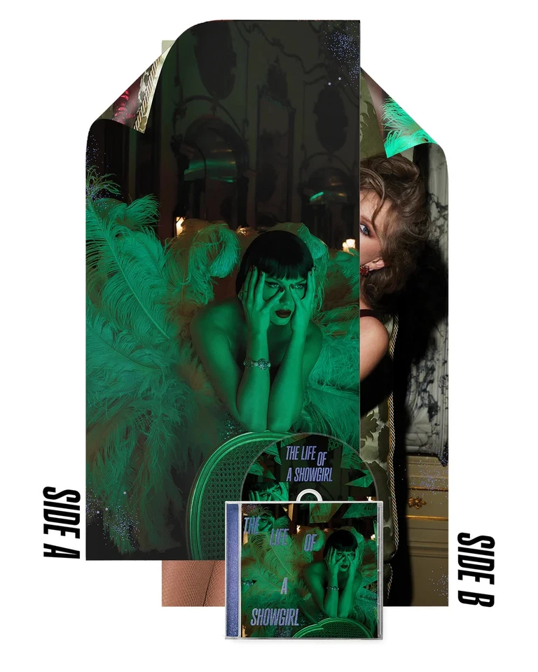 Taylor Swift Life of Showgirl double Poster 3 CD set UK ONLY & 2 promo magnets - Image 4 of 4