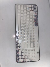 Logitech Wireless Keyboard K360 Limited Edition White Paisley . Very Rare