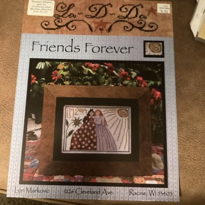La-D-Da FRIENDS FOREVER Counted Cross Stitch Pattern Chart Only New Condition