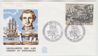 FRENCH ANTARCTIC TERRITORY 1972 250f HOISTING the FLAG on KERGUELEN official FDC
