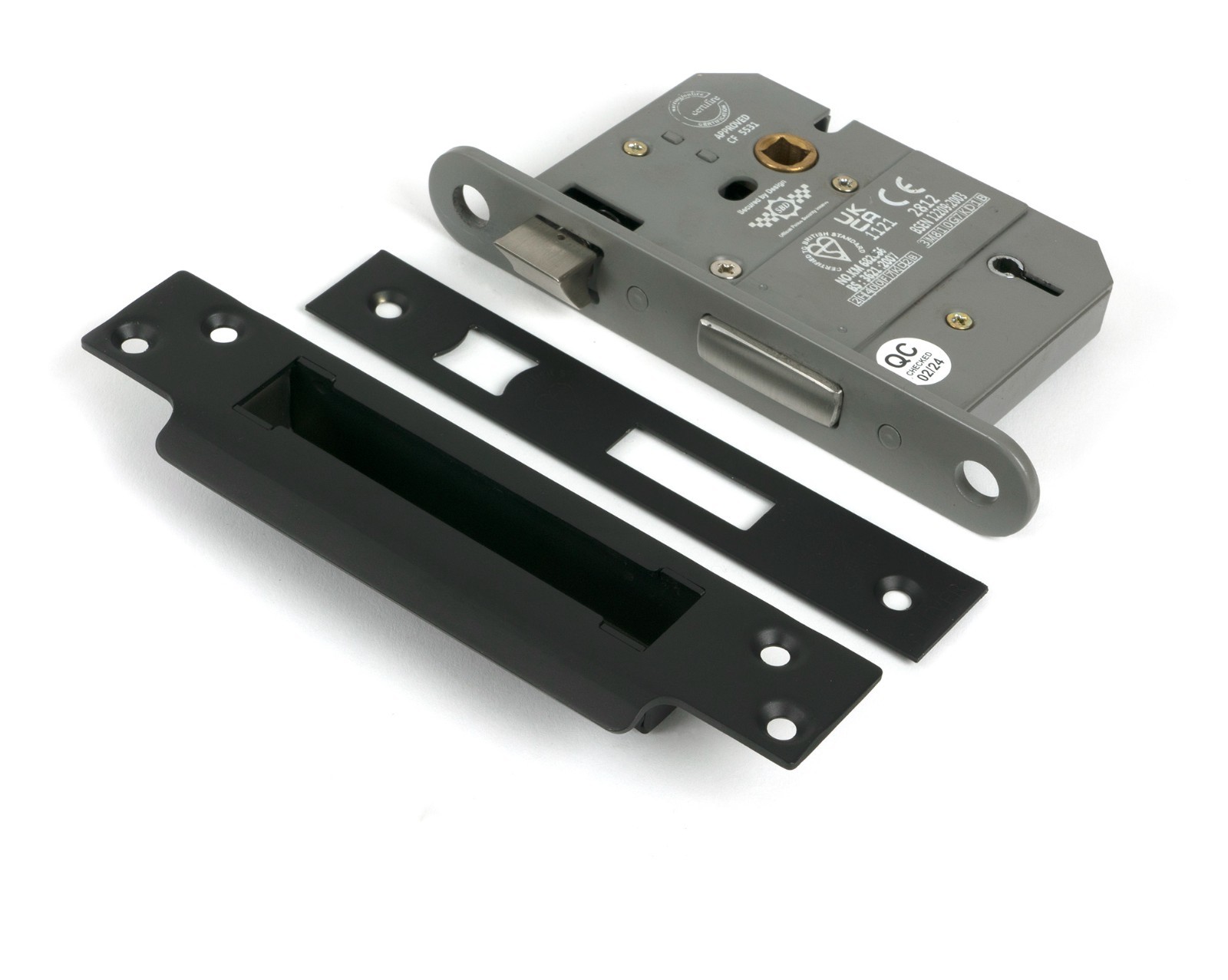 From The Anvil 51351 Aged Bronze 3"" 5 Lever BS Sash Lock
