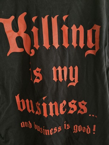 Vintage Megadeth Killing Is My Business Band Tee Shirt Size Small? See Measureme - Picture 8 of 10