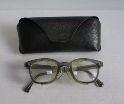 Vintage American Optical A/O Flexi-Fit 6M Z87 Safety glasses w/Plastic Shields