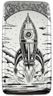 10 ozt 999 Fine Silver Art Bar- ROCKET TO MARS - ADAMO TECHNE - Limited Edition