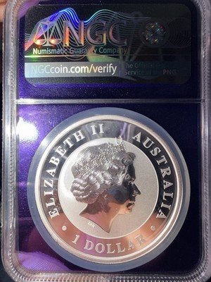 2015P S$1 Australian Koala NGC MS69 - 1 Troy Oz .999 Fine Silver