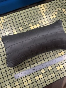 HOTEL COLLECTION DECORATIVE PILLOW Metallic Charcoal Gray 9”x19”