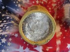 ROLL OF 20 SILVER MORGAN DOLLARS 1889 END / CC END BU613 — photo 1
