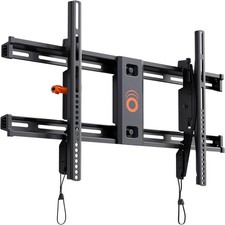 Wall Mount TV Bracket for TVs Up to 90" Low Profile Design Tilts for Safety