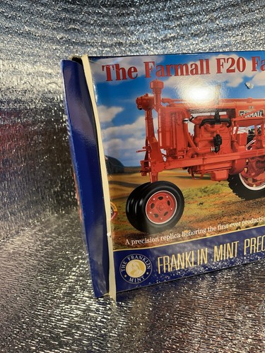 FRANKLIN MINT Precision Model 1:12 Farmall F20 Farm Diecast Tractor New in Box - Picture 11 of 11