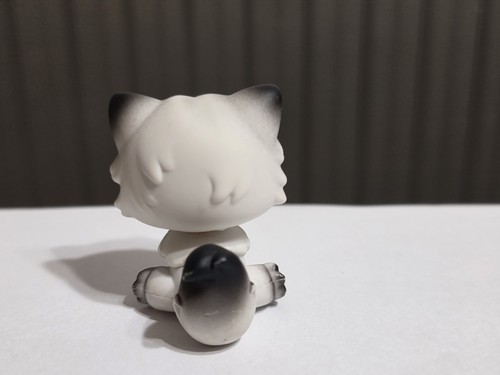 Littlest Pet Shop LPS #60 schwarz-weiße Perserkatze blaue Augen authentisch Hasbro - Bild 4 von 4