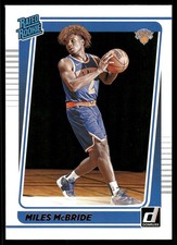 2021-22 Donruss #224 Miles McBride New York Knicks Rookie