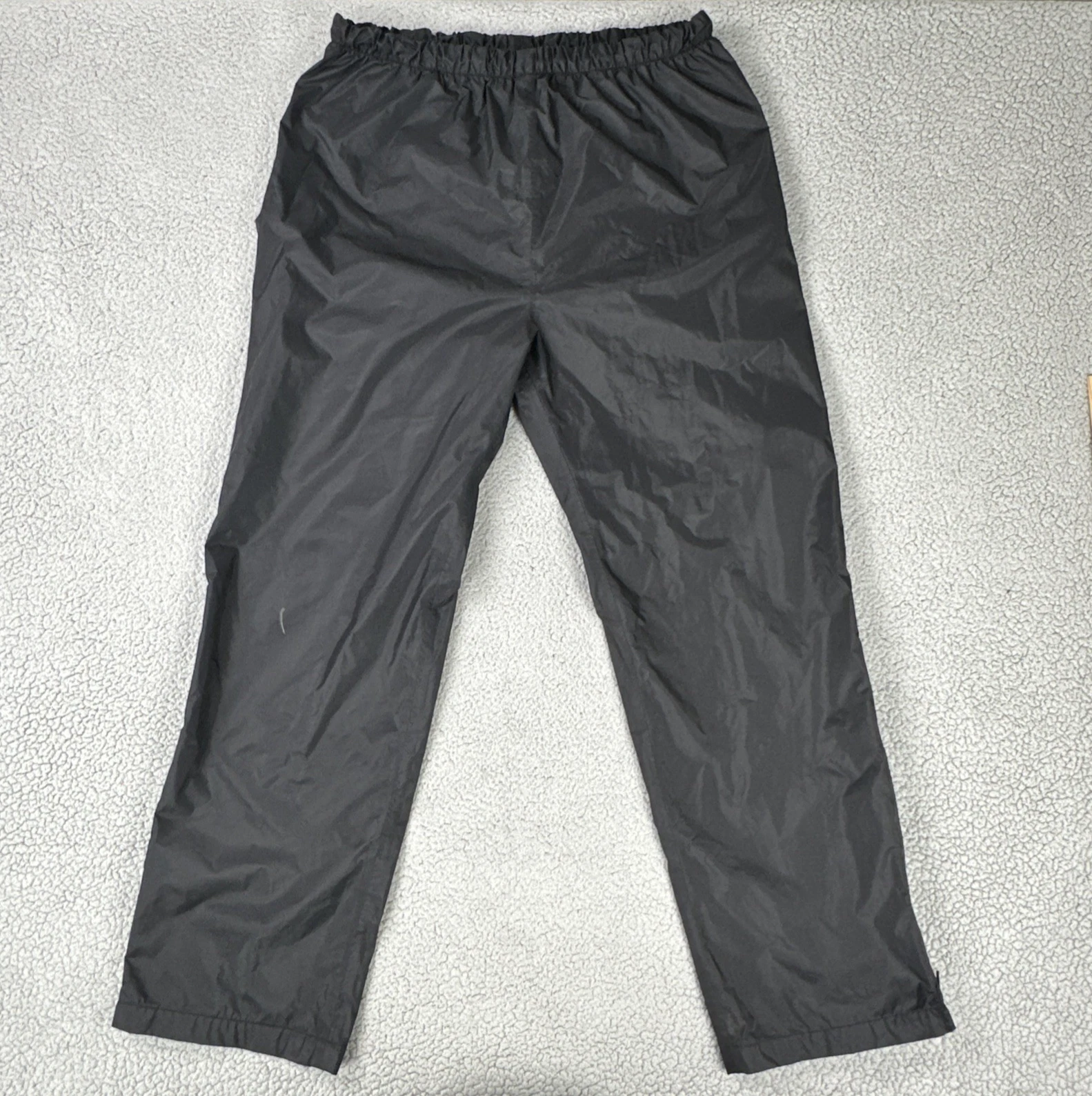 REI Gore-Tex Rain Lined Pants Waterproof Side Zip Men 2XL Black Weathergear