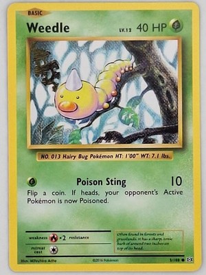 5/108 Weedle Pokemon - XY Evolutions MP
