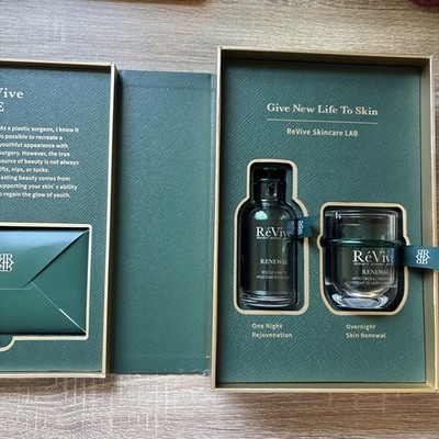RéVive Renewal Rescue Elixir Oil + Moisturizing Night Cream Gift Box $520 RETAIL