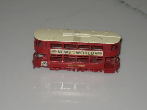 VINTAGE LESNEY MATCHBOX CAR MOY Y-3 E CLASS TRAMCAR BUS GRAY WHEELS