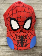 Youth Marvel Spiderman Embroidered Black Red Adjustable Cap Hat