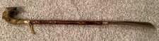 Vintage Shoe Horn With Dog Head Holding Pheasant Handle Unmarked